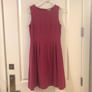 H&M fuchsia dress. Flattering seaming.
